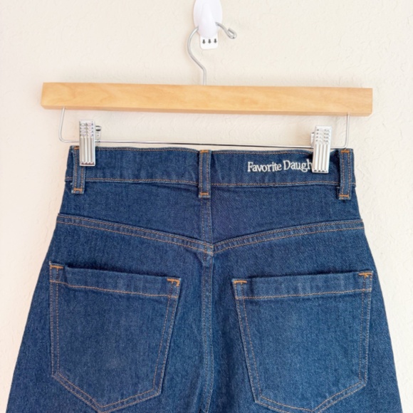 Favorite Daughter The Jordie Super High Rise Wide Leg Petite Shortie Pepper 24 - Picture 5 of 9